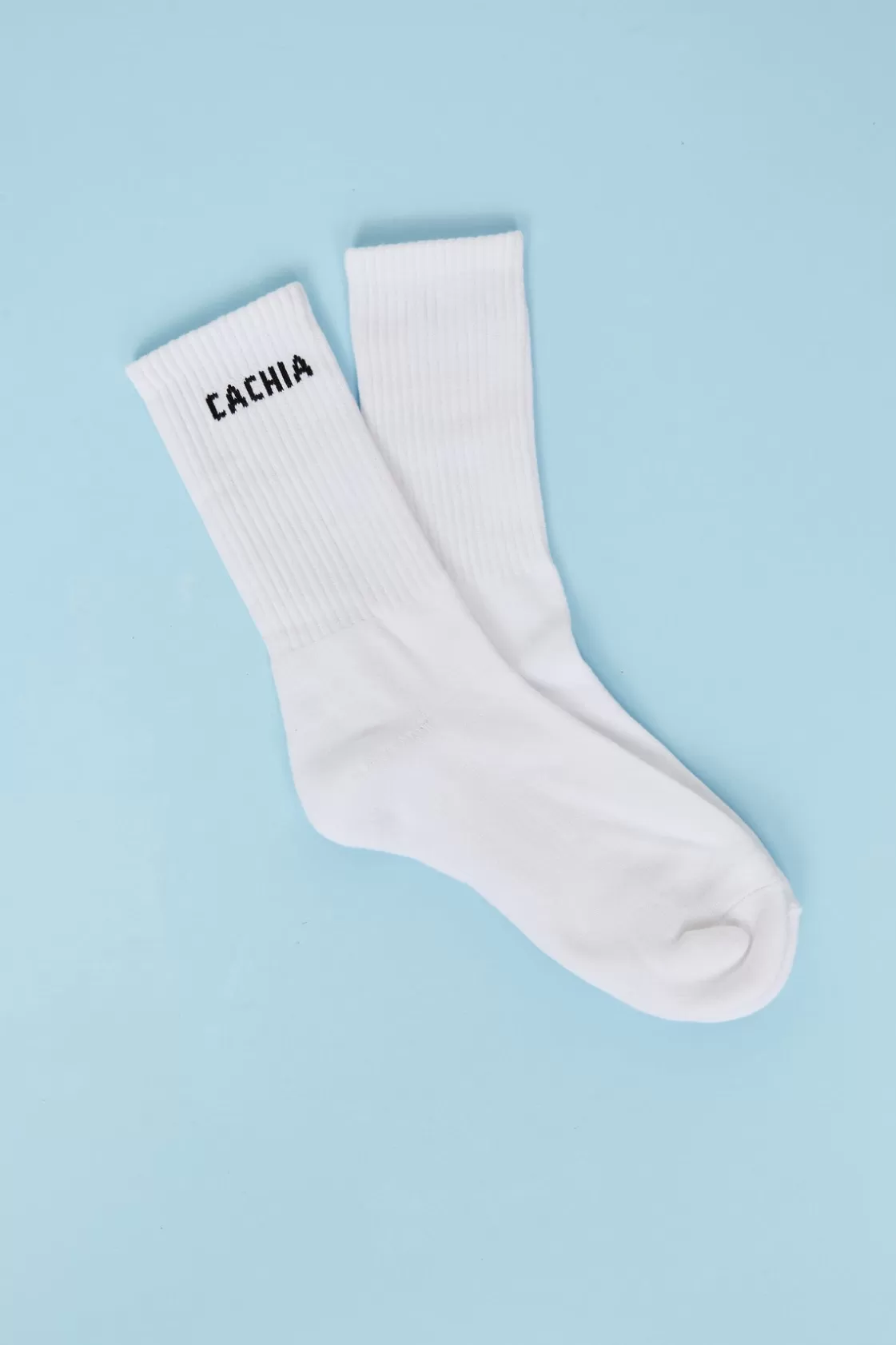 CACHIA Crew Sock - White Discount