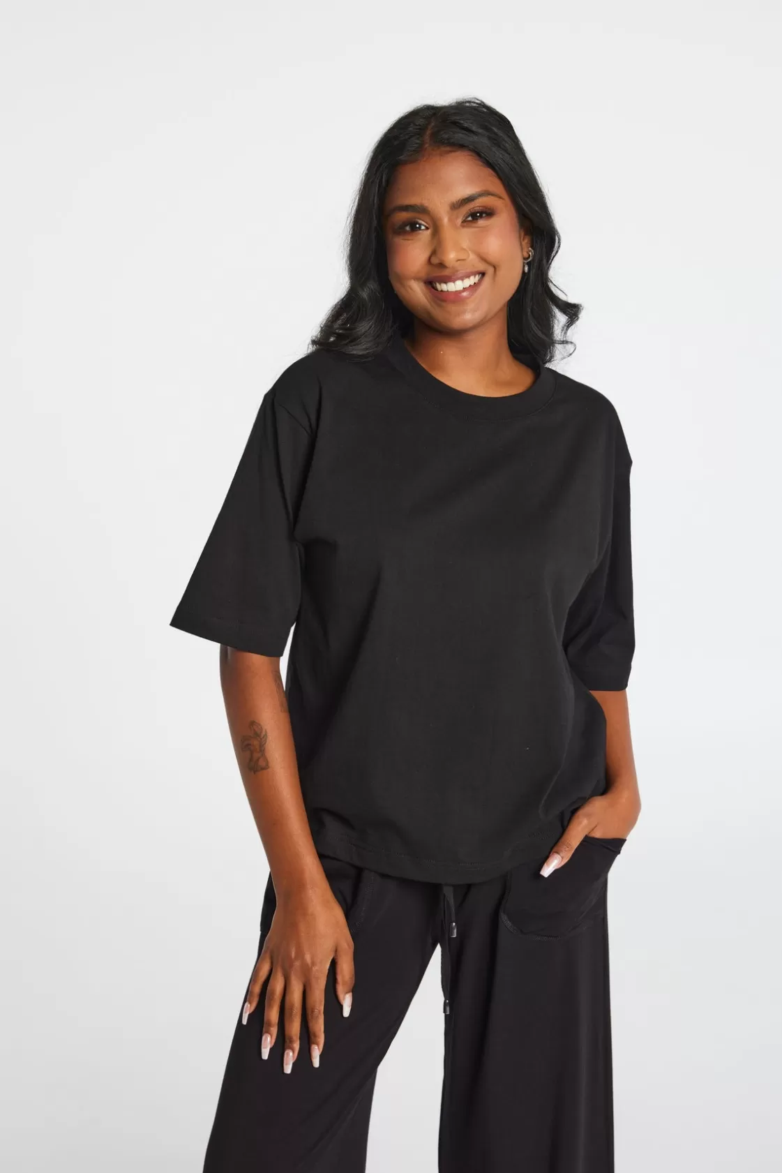 CACHIA Cotton Jersey Cropped T-Shirt Outlet