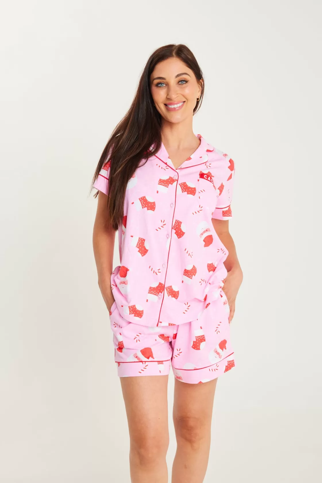 CACHIA Jolly Pink Set with Shorts - Womens Discount