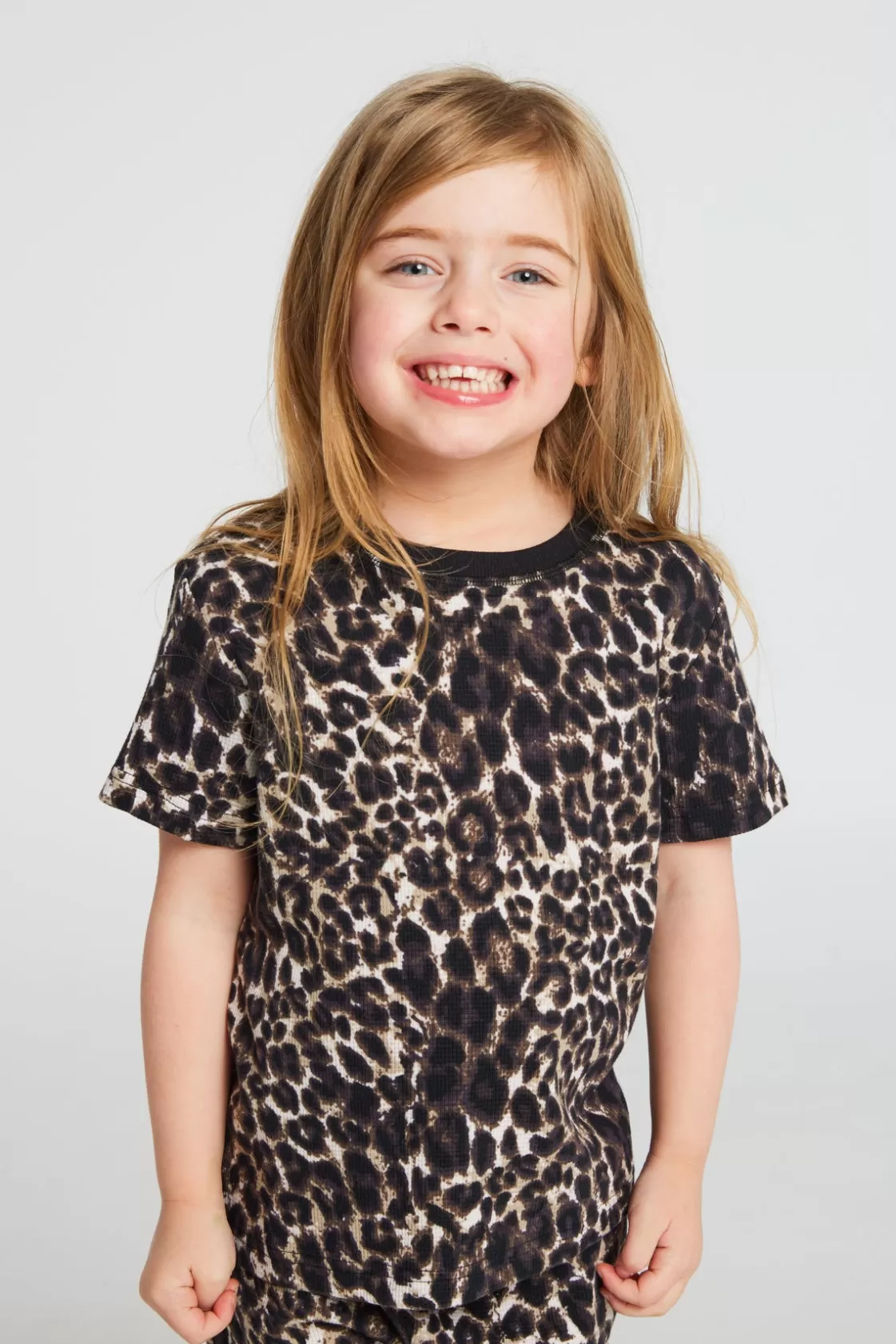 CACHIA Kids Nala Short Sleeve Waffle Top New