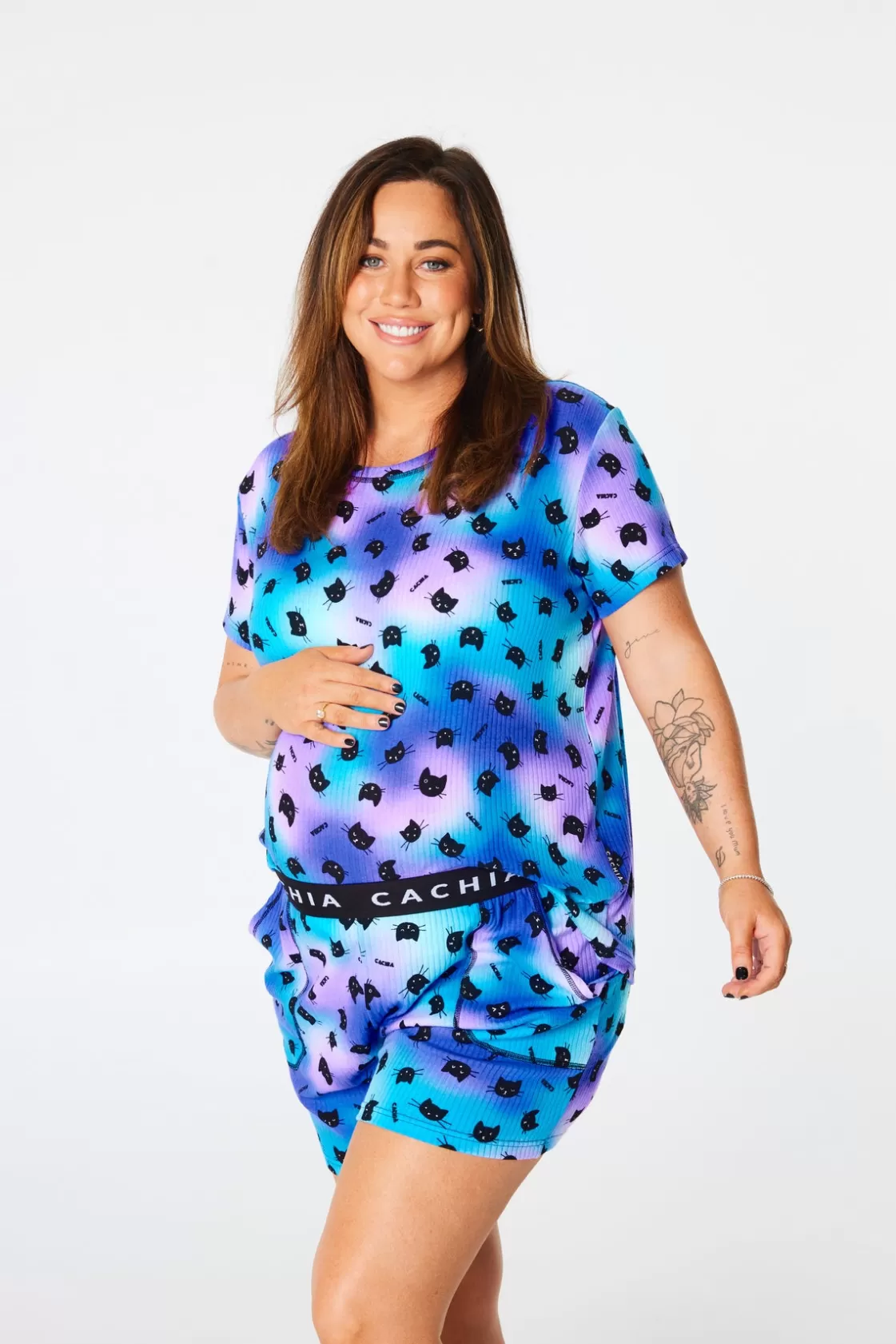 CACHIA Kitty Womens Pj Set Clearance