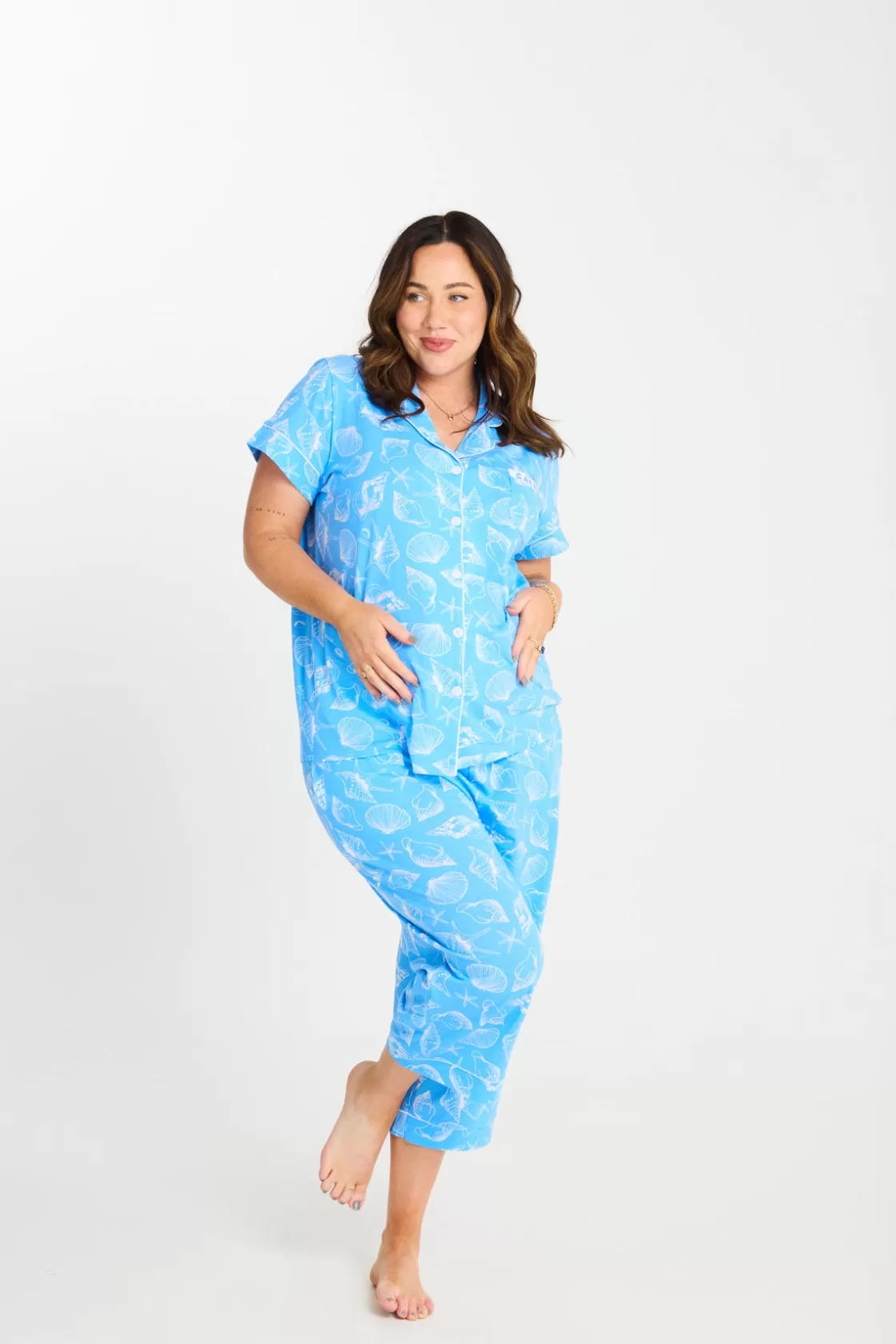 CACHIA Ocean 3/4 PJ Set Fashion